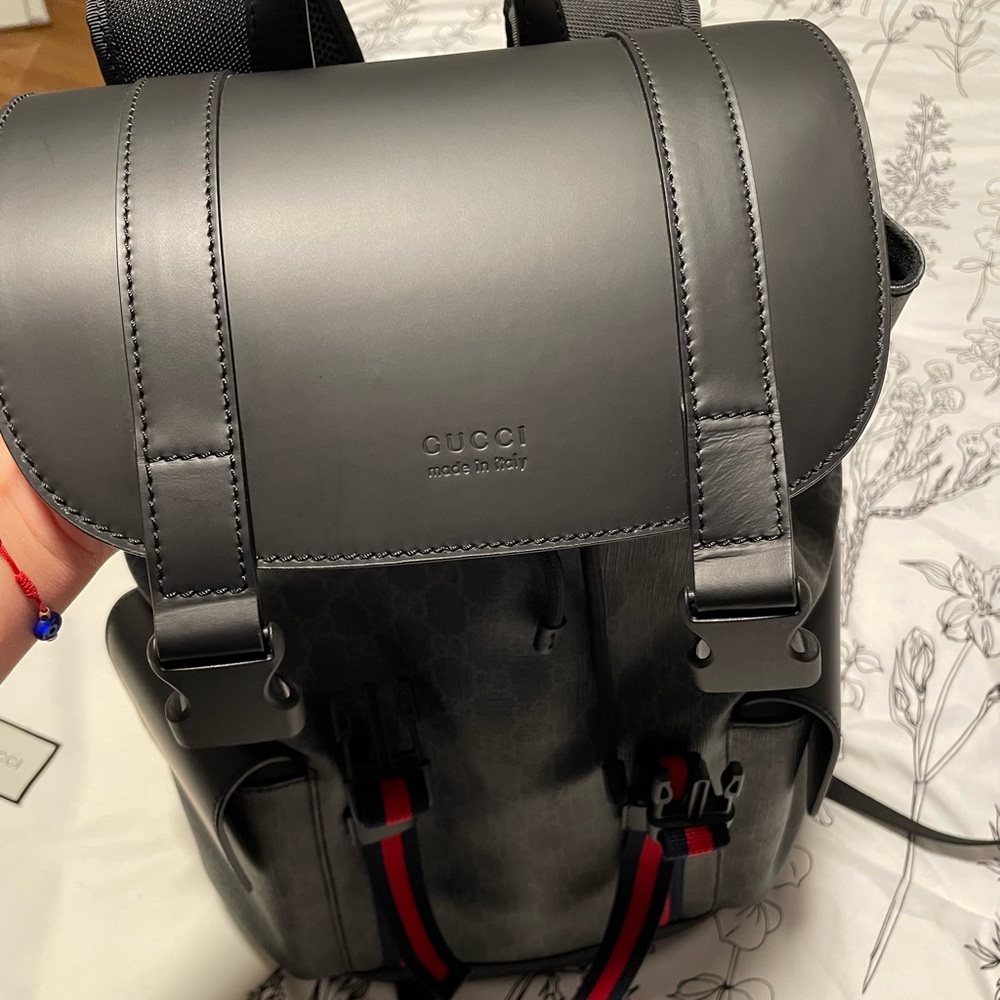 Mens GG black backpack